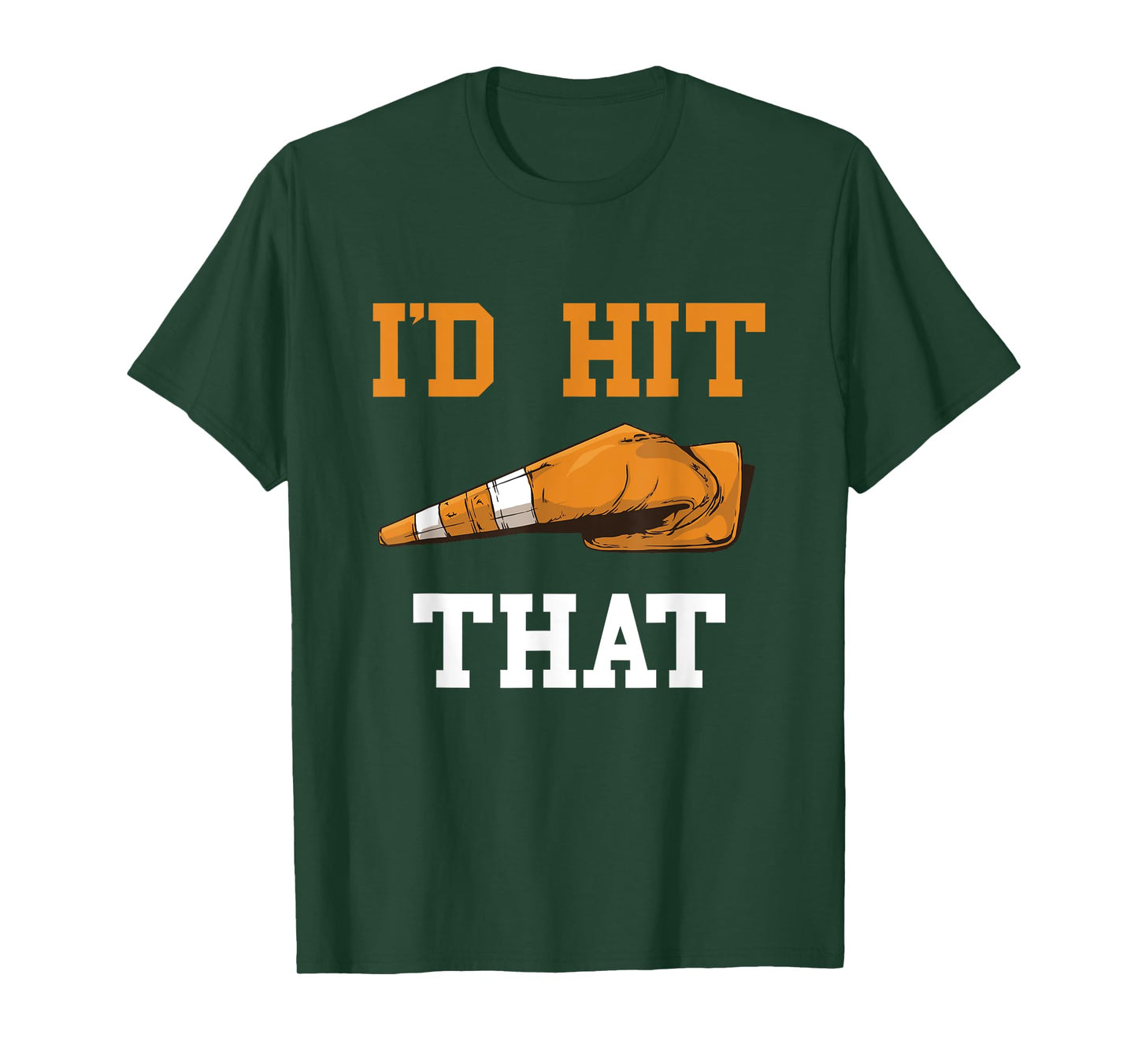 I'd Hit That Funny Halloween Costume Traffic Cone T-Shirt