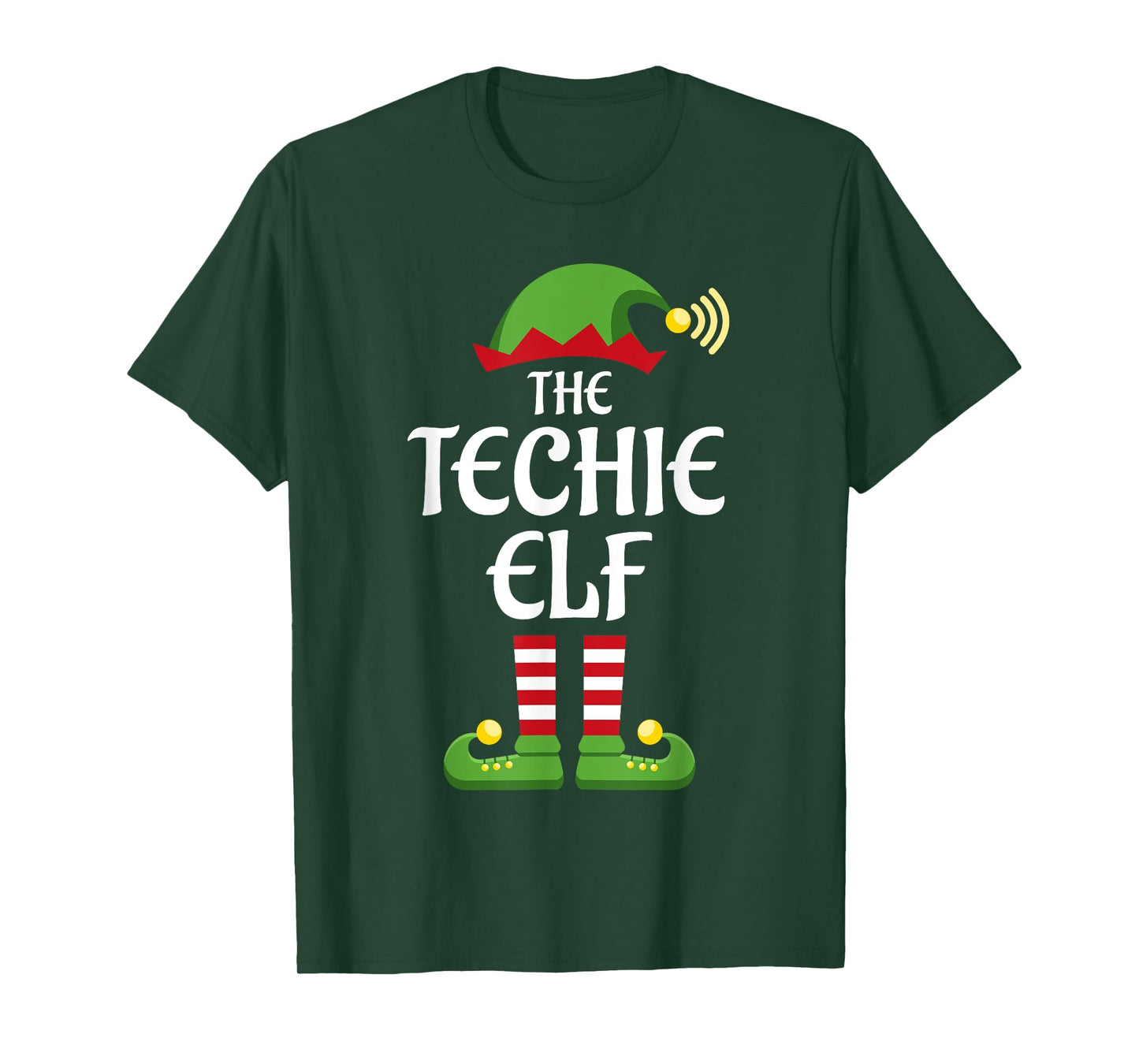 Techie Elf Family Matching Group Christmas T-Shirt