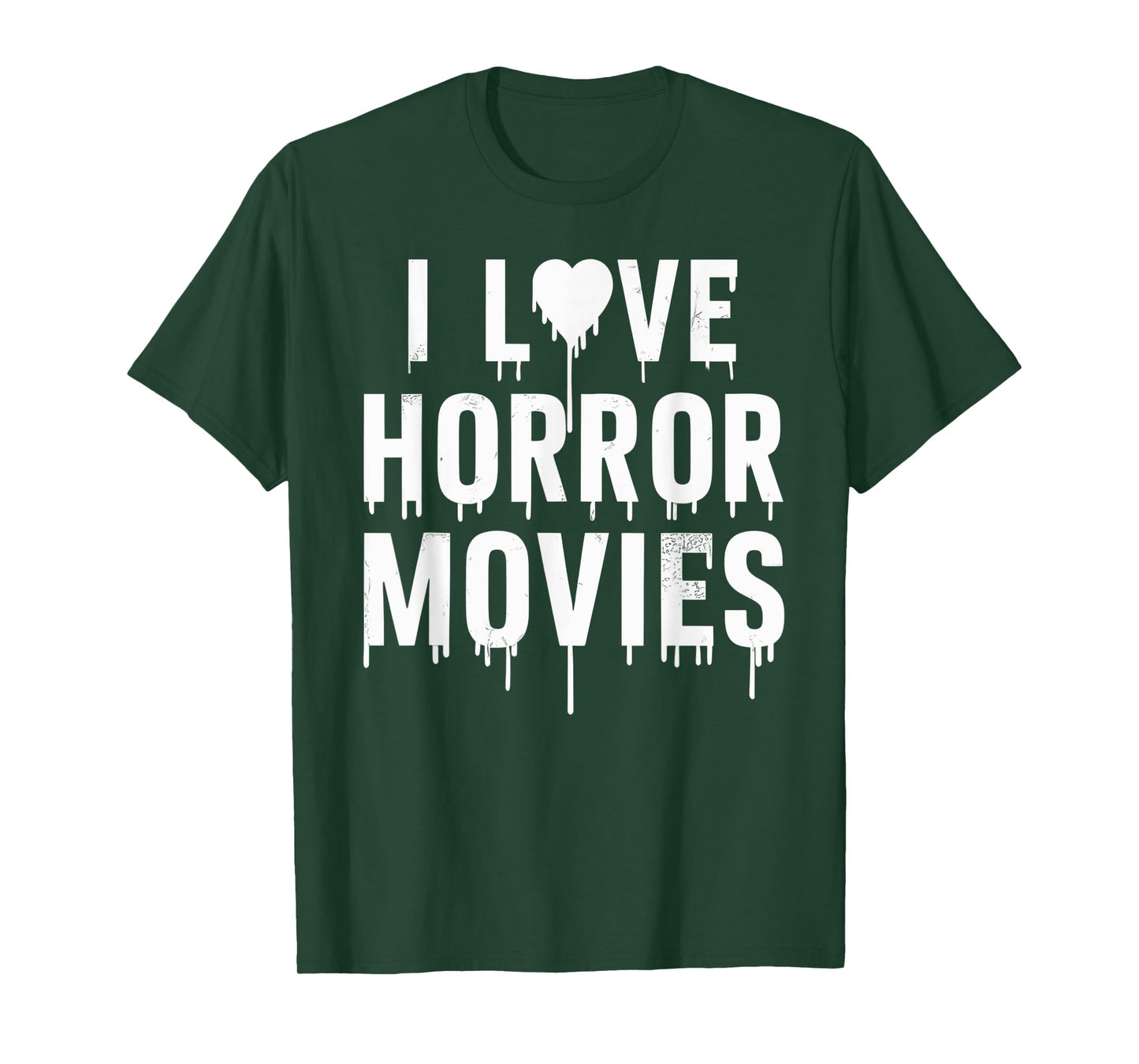 I Love Horror Movies In Halloween Day T-Shirt