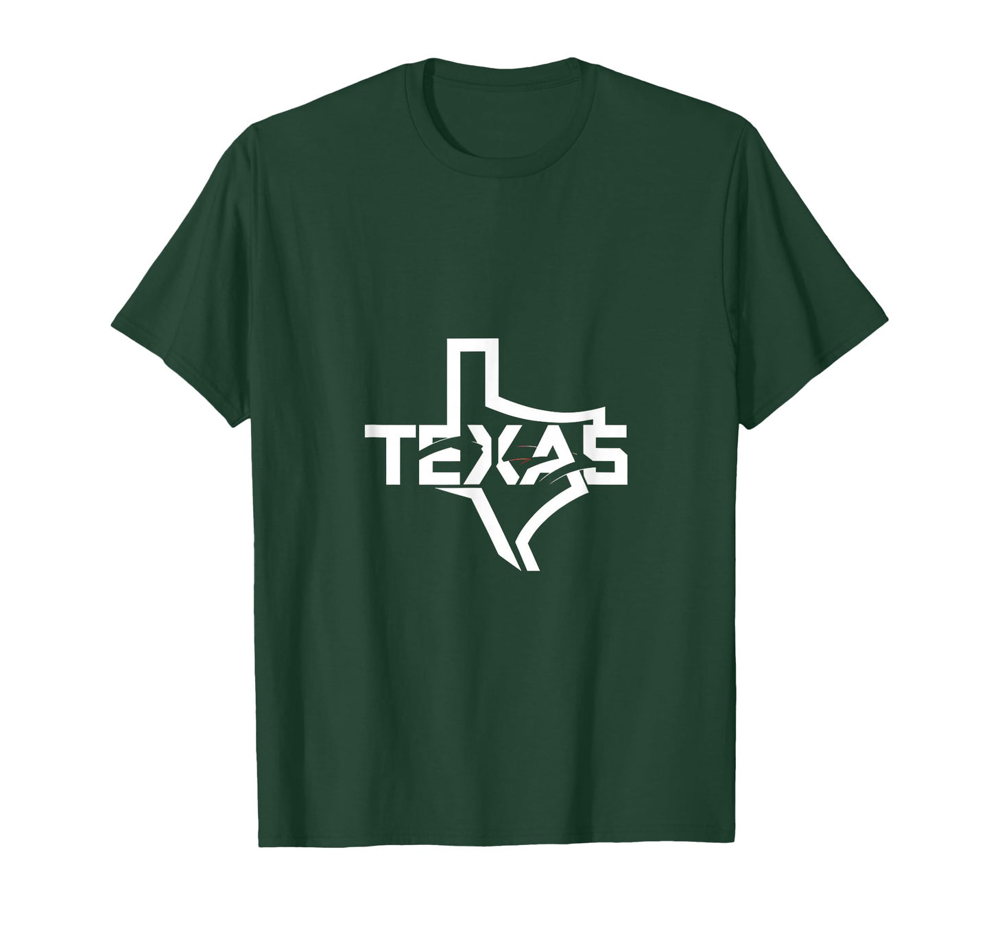 Map of Texas in a Stylized Font T-Shirt