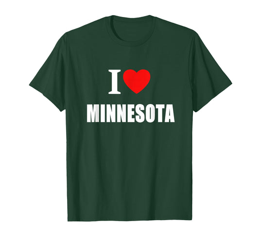 I Love Minnesota For Men Women And Students T-Shirt
