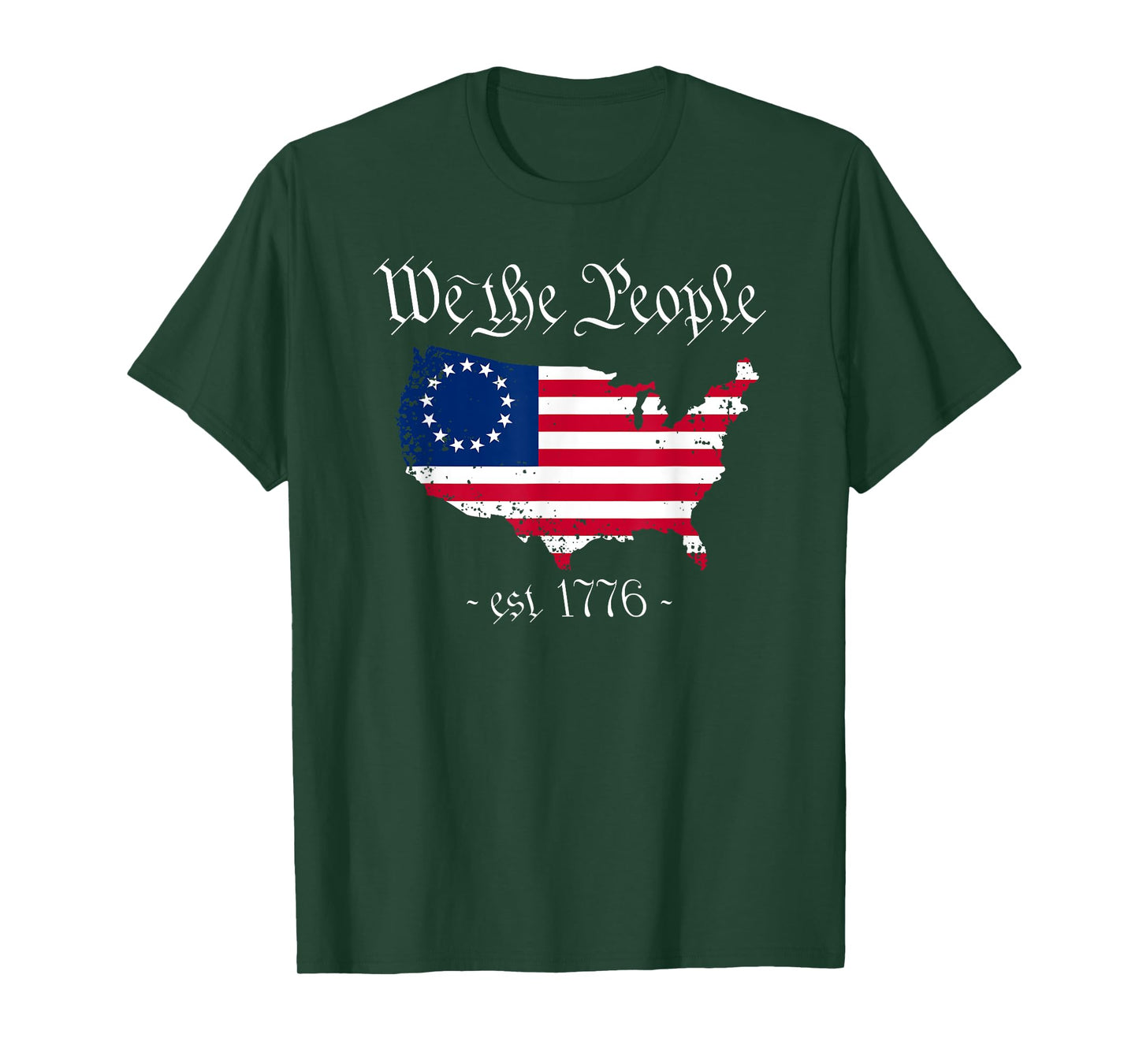 We The People 4th Of July, Betsy Ross Flag, US Patriotic T-Shirt for Women Men