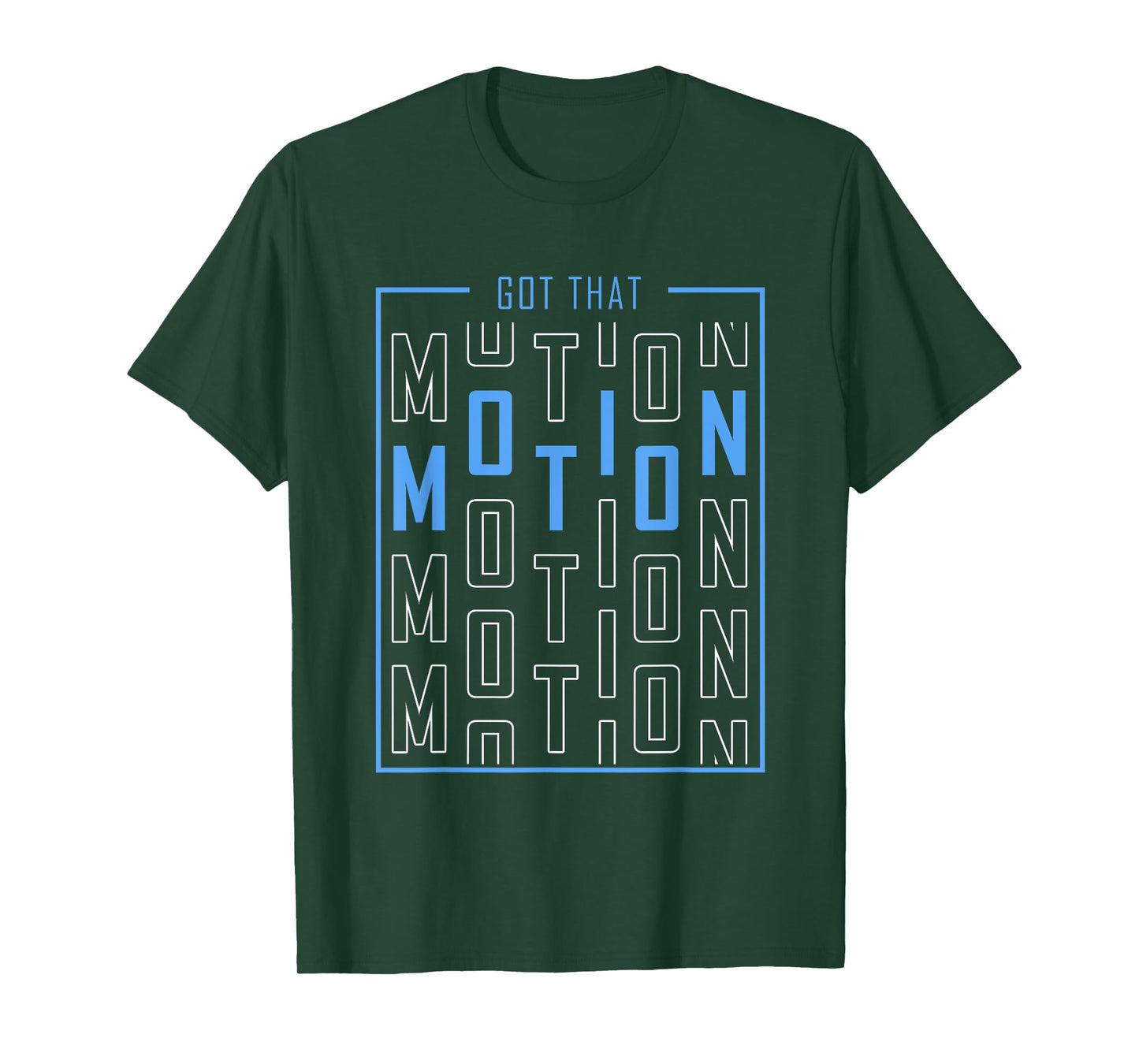 Blue Got Motion Blue Graphic T-Shirt