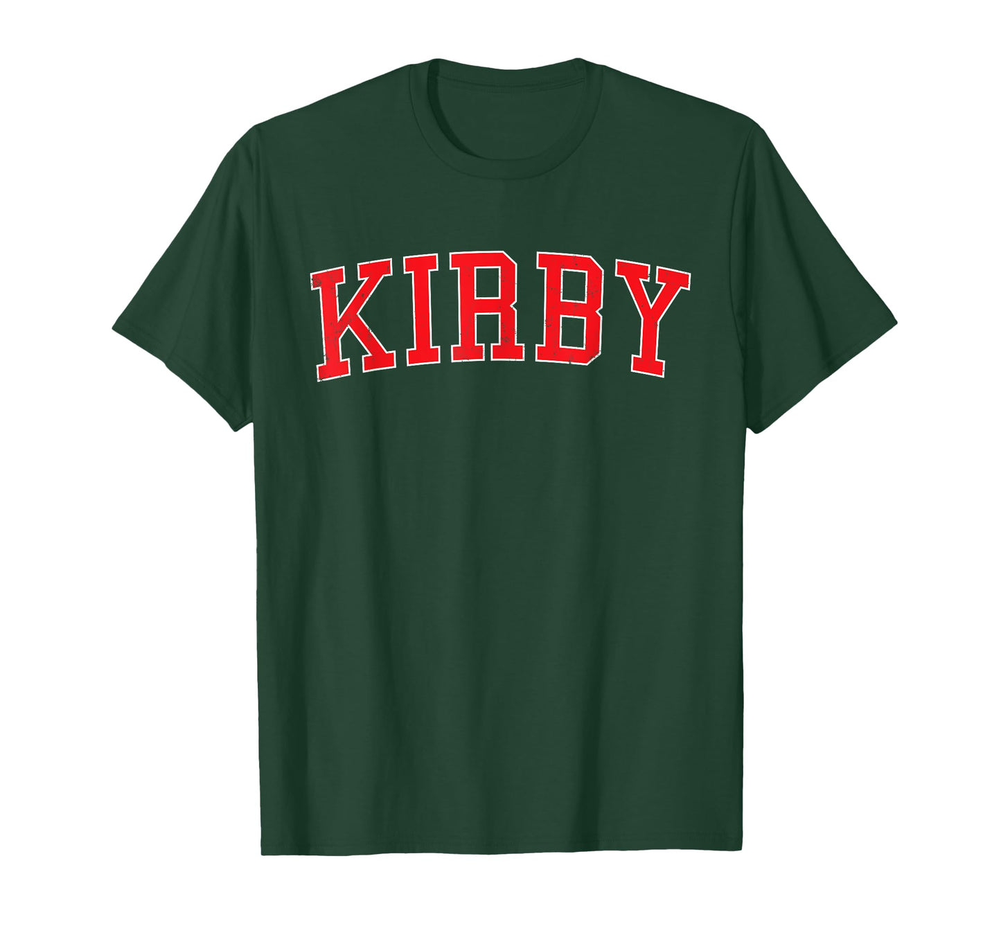 Vintage Kirby TX Distressed Red Varsity Style T-Shirt