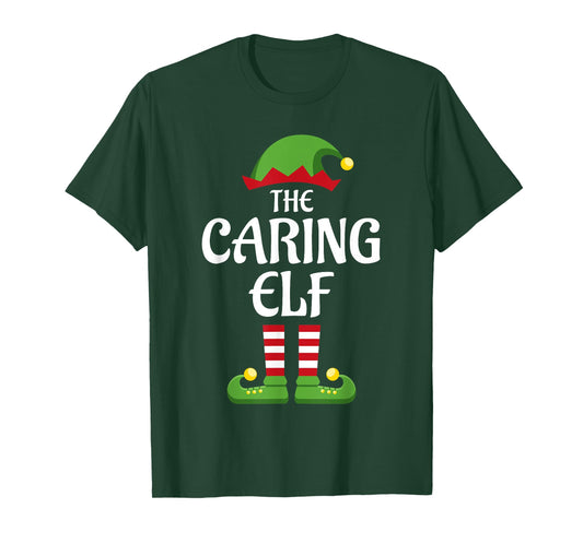 Caring Elf Family Matching Group Christmas T-Shirt