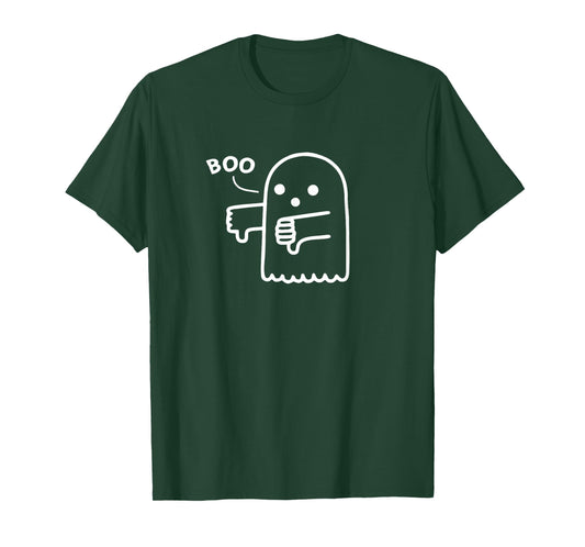 Boo, Thumbs Down Ghost, Boo Ghost, Disappointed Ghost T-Shirt