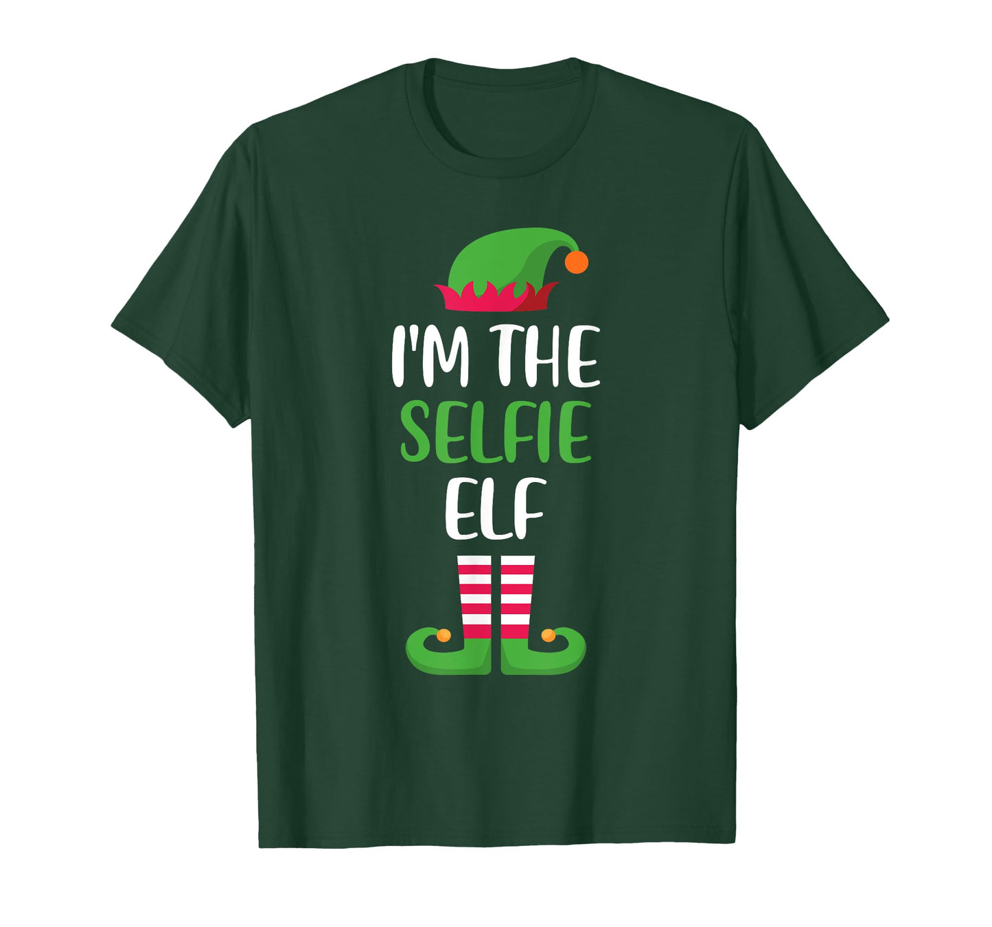 The Selfie Elf Family Matching Christmas Group Funny Xmas T-Shirt