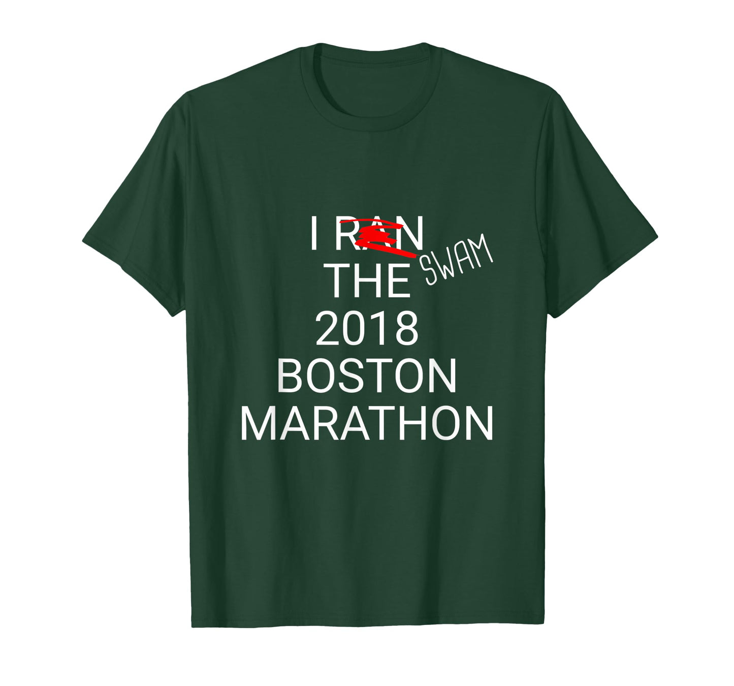 Rainy Boston 26.2 Miles 2018 Marathon Running Friend Gift T-Shirt