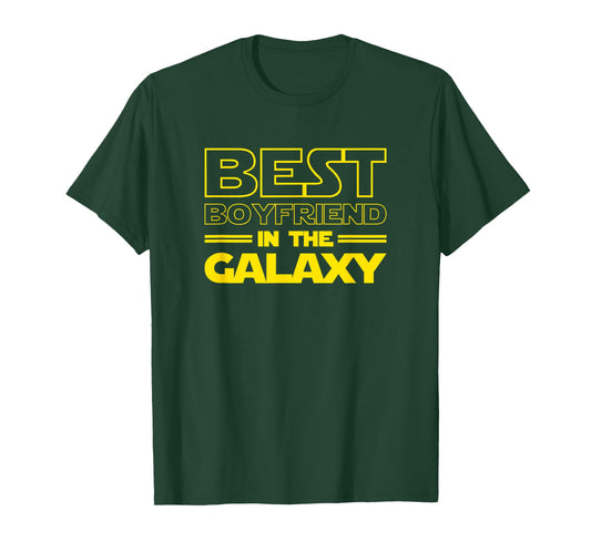 Boyfriend Gifts "Best Boyfriend in the Galaxy" Men Tee Shirt T-Shirt
