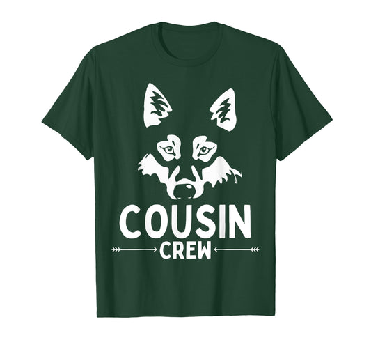 Cousin Crew Family Reunion Matching Group Funny Wolf Apparel T-Shirt