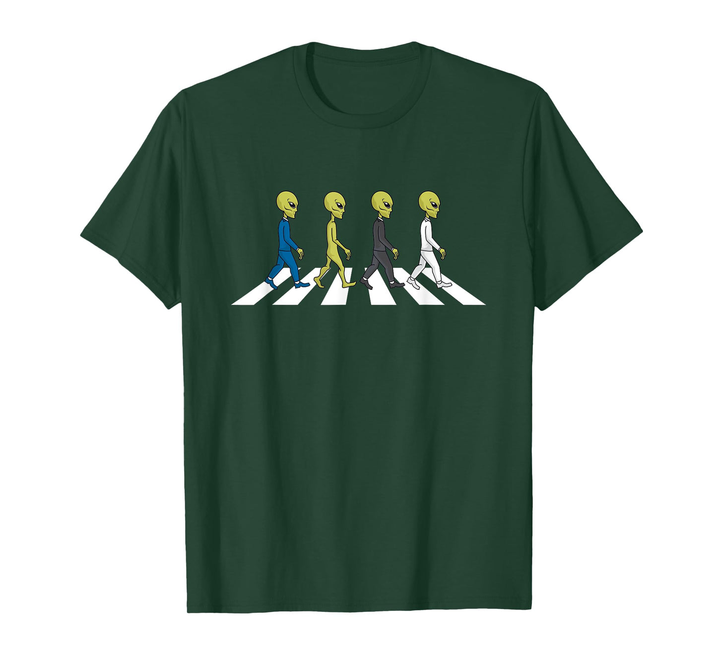 UFO Extraterrestrial Crossing Alien T-Shirt