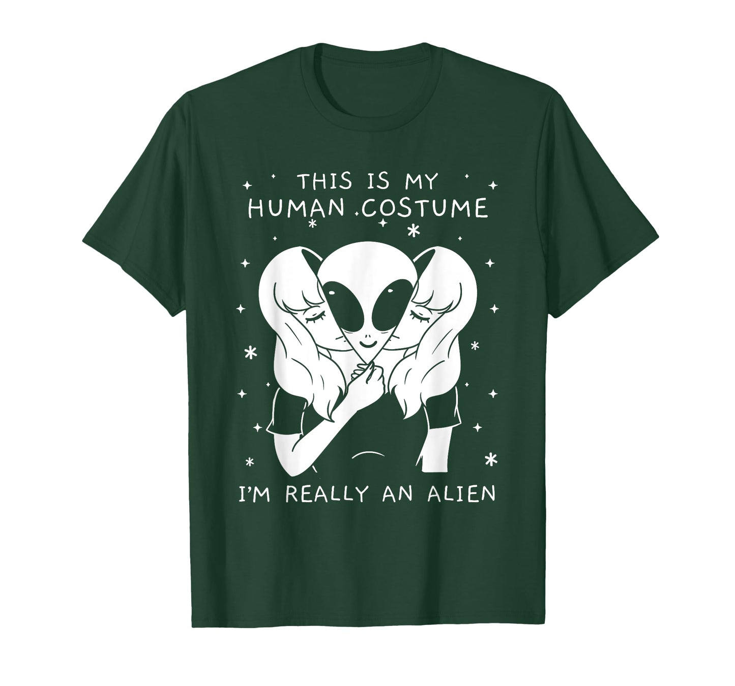 This Is My Human Costume I'm Really An Alien Alien T-Shirt