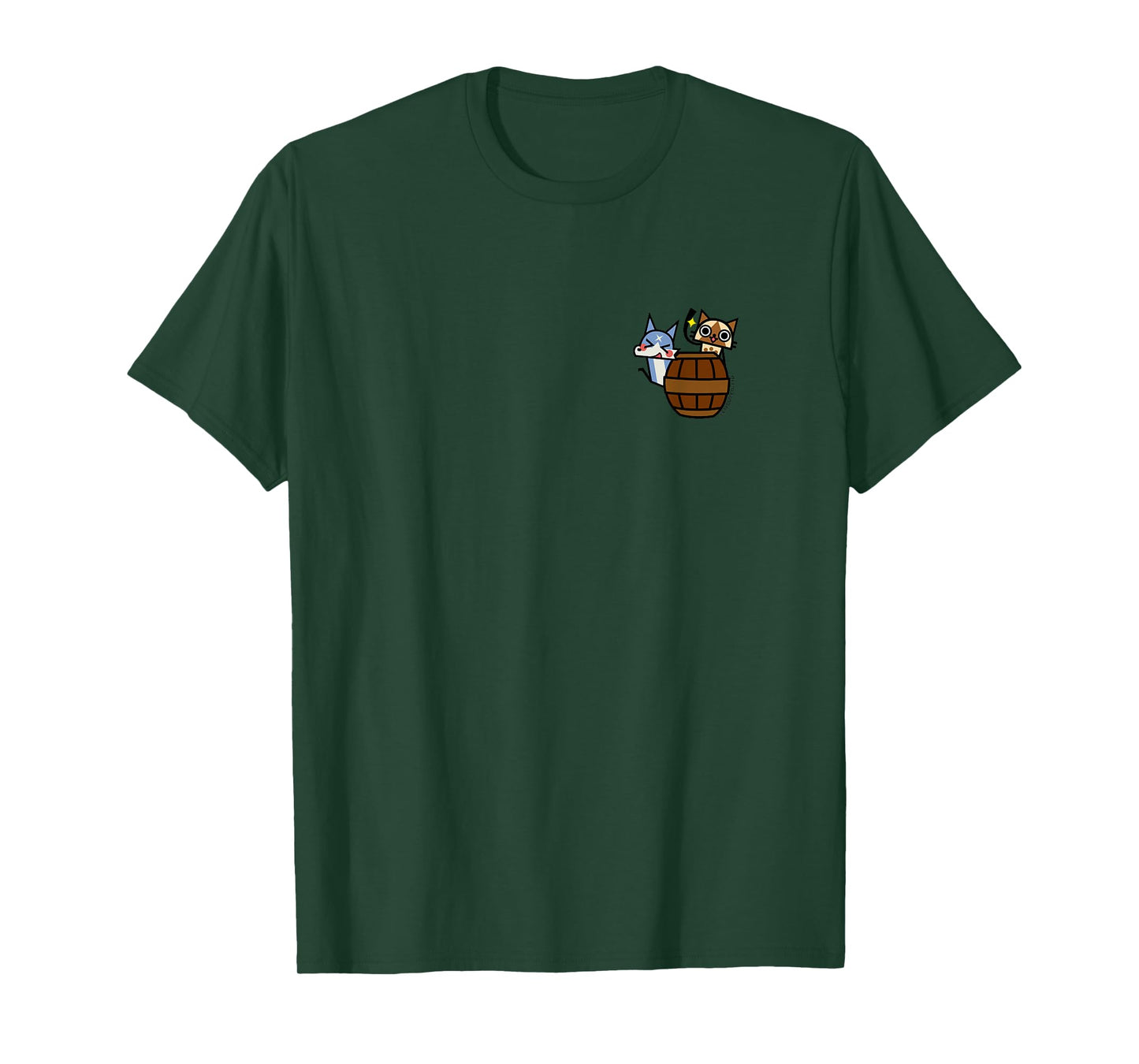 Monster Hunter Rise: Sunbreak Palamute＆Palico (Barrel) T-Shirt
