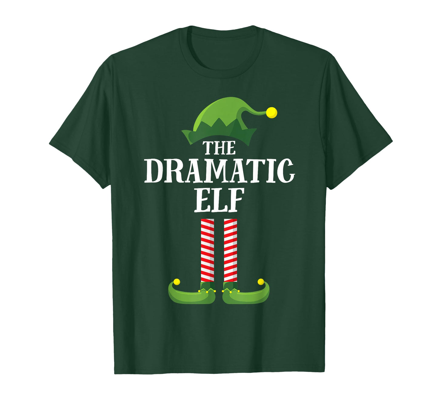 Dramatic Elf Matching Family Group Christmas Party Pyjamas T-Shirt