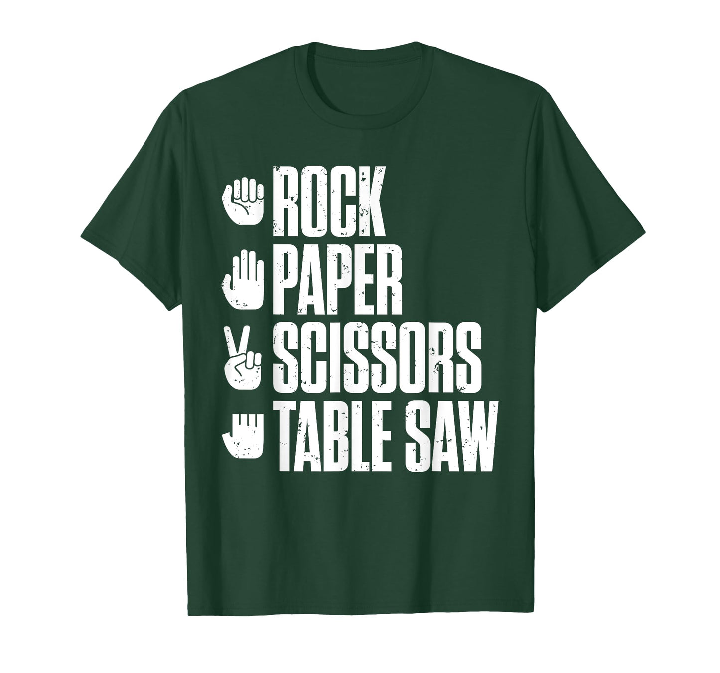 Rock Paper Scissors Table Saw Funny Carpenter T-Shirt T-Shirt