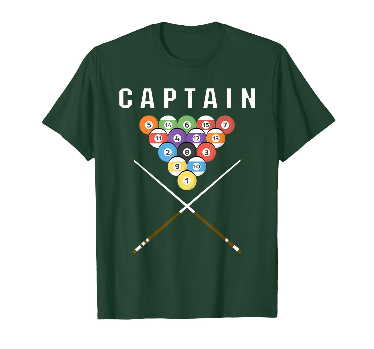 Captain Pool Billiard Team Gift T-Shirt
