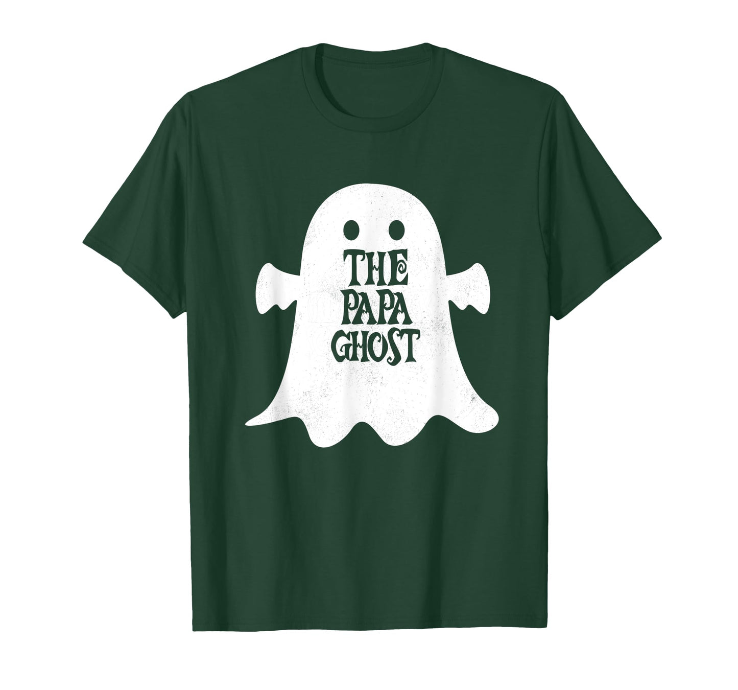 Mens Papa Ghost Matching Family Group Halloween Party T-Shirt
