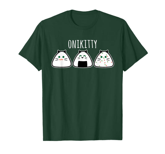 Funny Cat Kawaii Onigiri, Funny Cat T-Shirt