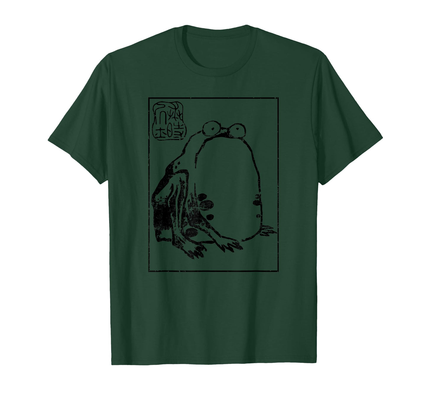 Grumpy Frog Harajuku Japanese streetwear Ukiyo Aesthetic T-Shirt