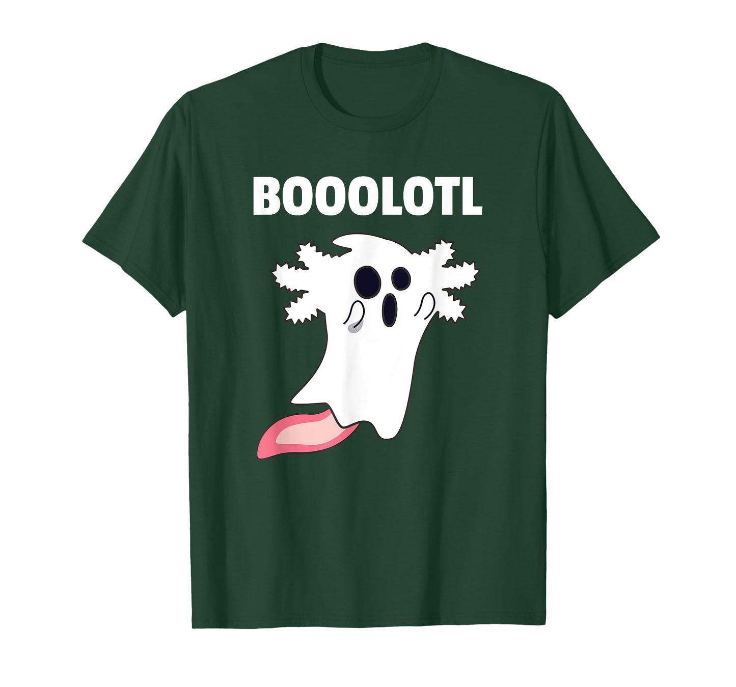 Booolotl - Boo Axolotl Ghost Halloween Kawaii Axolotl T-Shirt