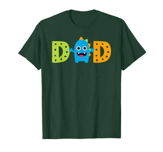 Dad of the Birthday Monster 1st Birthday Family Daddy T-Shirt