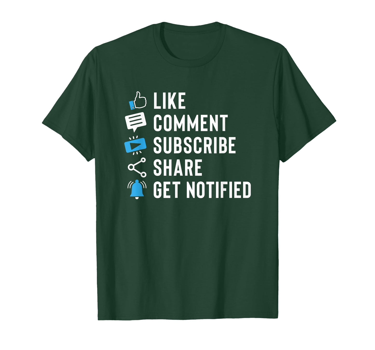 Like Comment Subscribe Share Vlogging Blog Traveler Blogger T-Shirt
