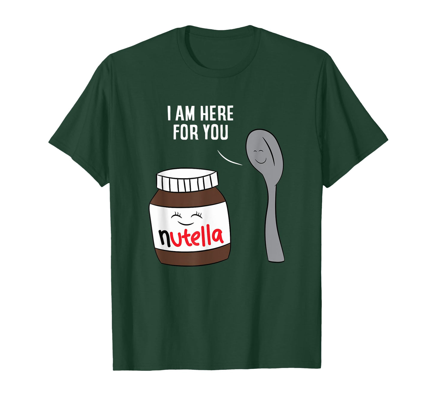 DQK Men's Valentine's Day Nutella T-Shirt, Black, Small