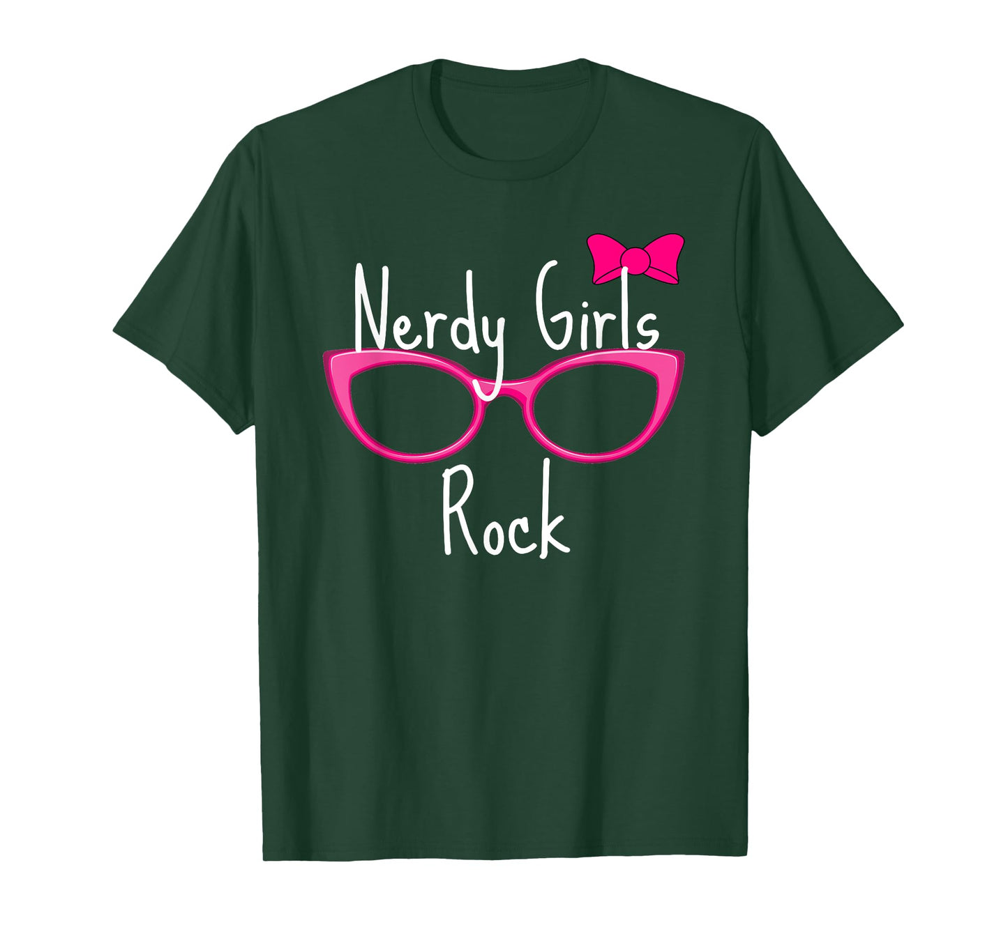 Nerdy Girls Rock T Shirt Gamer Geek Chic Fun Cute Nerd Shirt T-Shirt