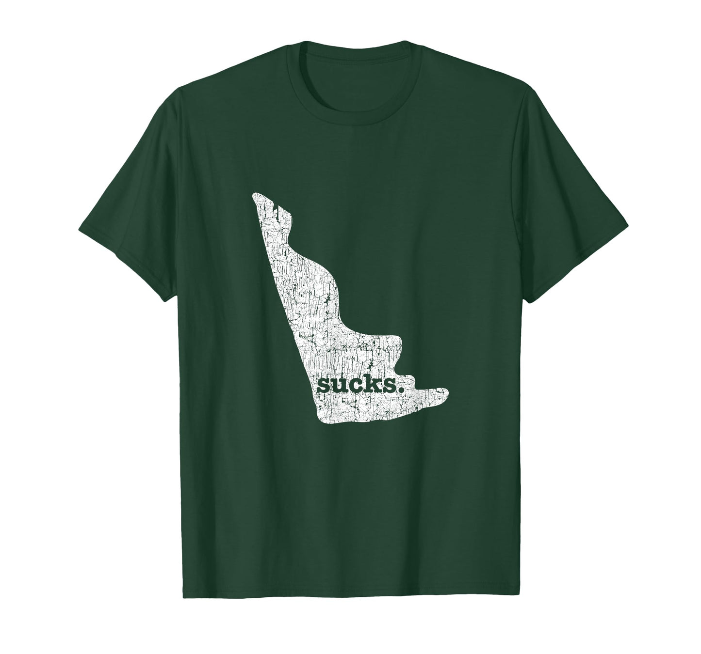 Delaware Sucks Funny Retro Style Gag Gift T-shirt