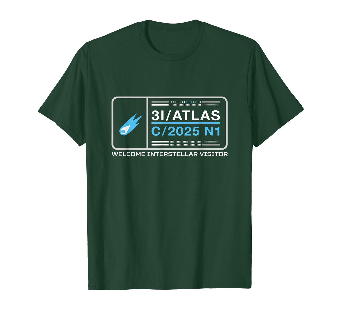 3I/Atlas C/2025 N1 Interstellar Visitor Comet Fun Space Art T-Shirt