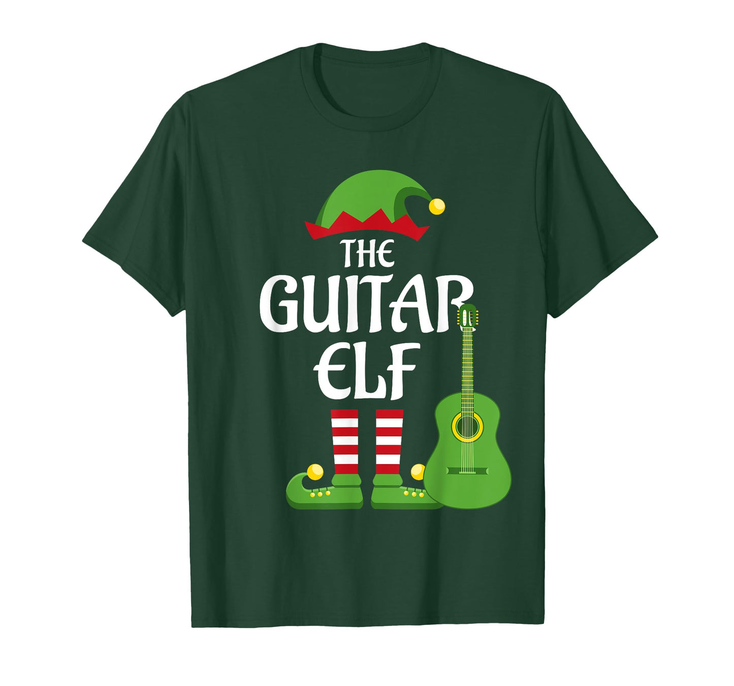 Guitar Elf Family Matching Group Christmas T-Shirt