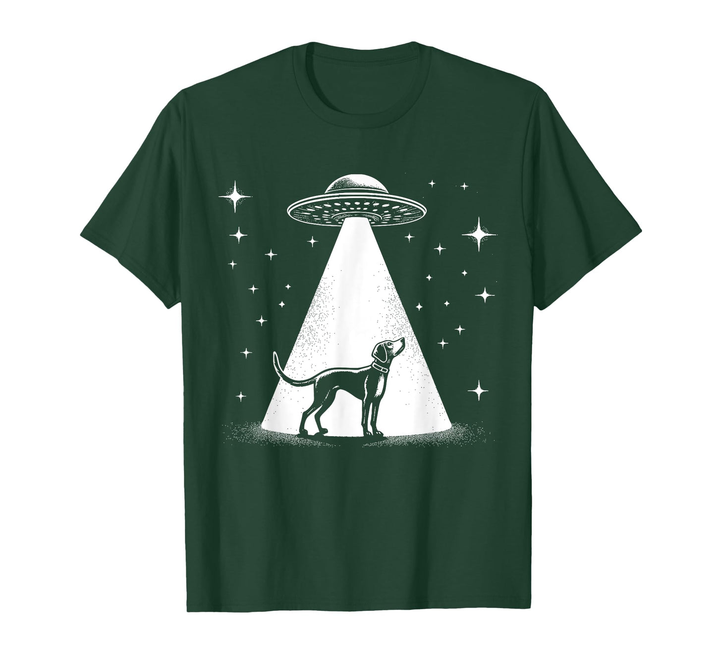 American Foxhound Mom Dad Dog - Funny Alien UFO T-Shirt