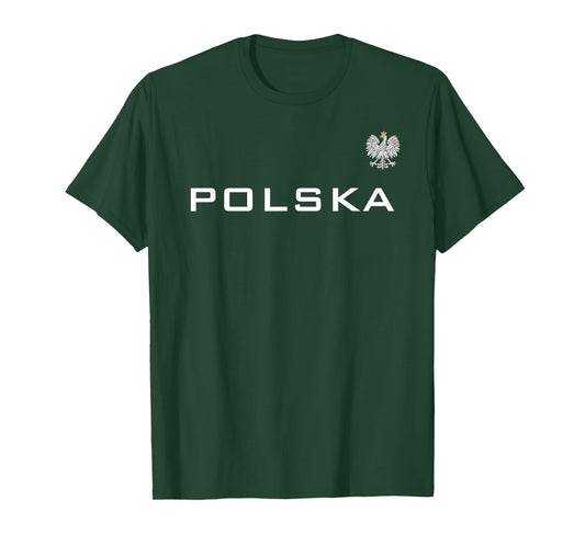 POLSKA POLAND FLAG SPORTS ATHLETIC JERSEY STYLE T-Shirt