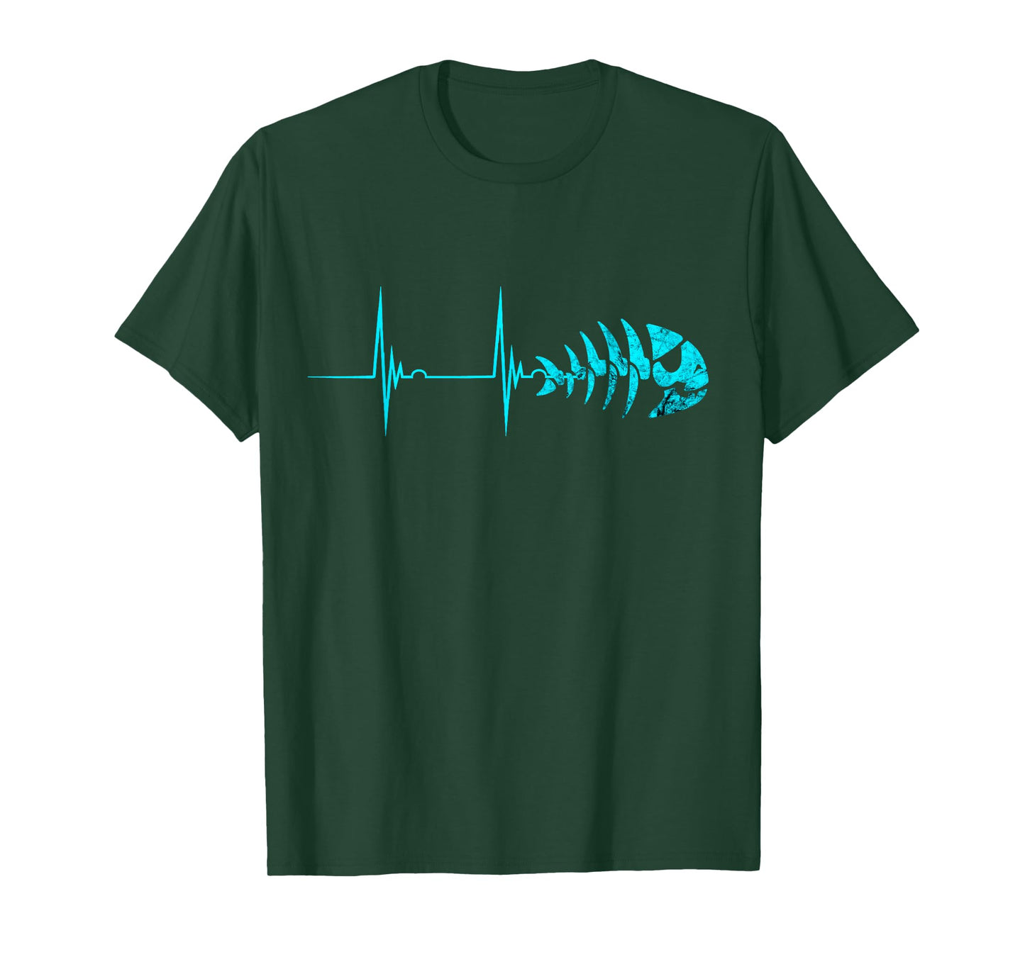 Pirate Fish Heartbeat ECG Pulse FSM Spaghetti Monster T-Shirt
