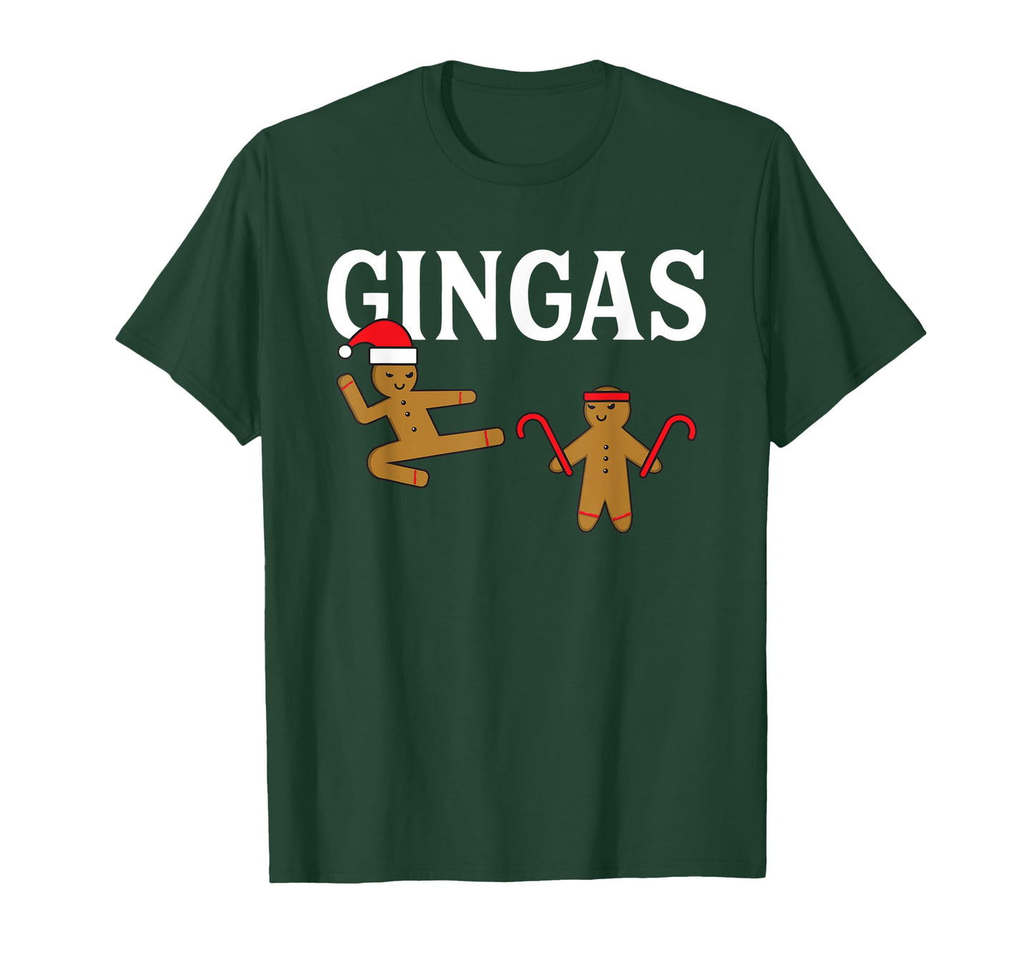 Gingas Ninja Gingerbread Ginger Men Karate Christmas Funny T-Shirt
