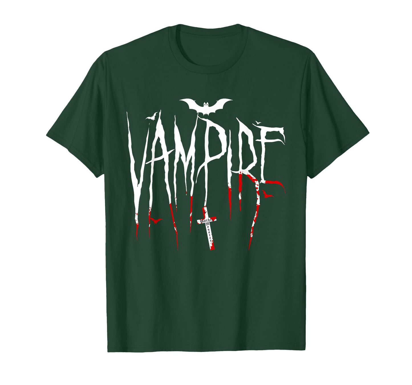 Vampire Bat Gothic Monsters Halloween T-Shirt
