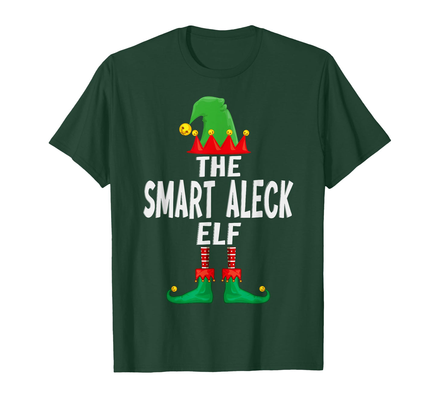 The Smart Aleck Elf Matching Family Christmas T-Shirt