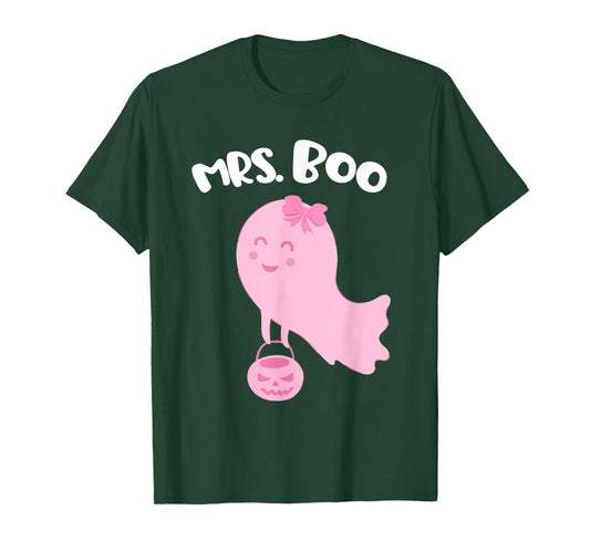 Costume for Couples Mrs BOO and Mr Boo Matching Halloween T-Shirt