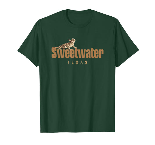 Sweetwater Texas Horned Toad Design T-Shirt