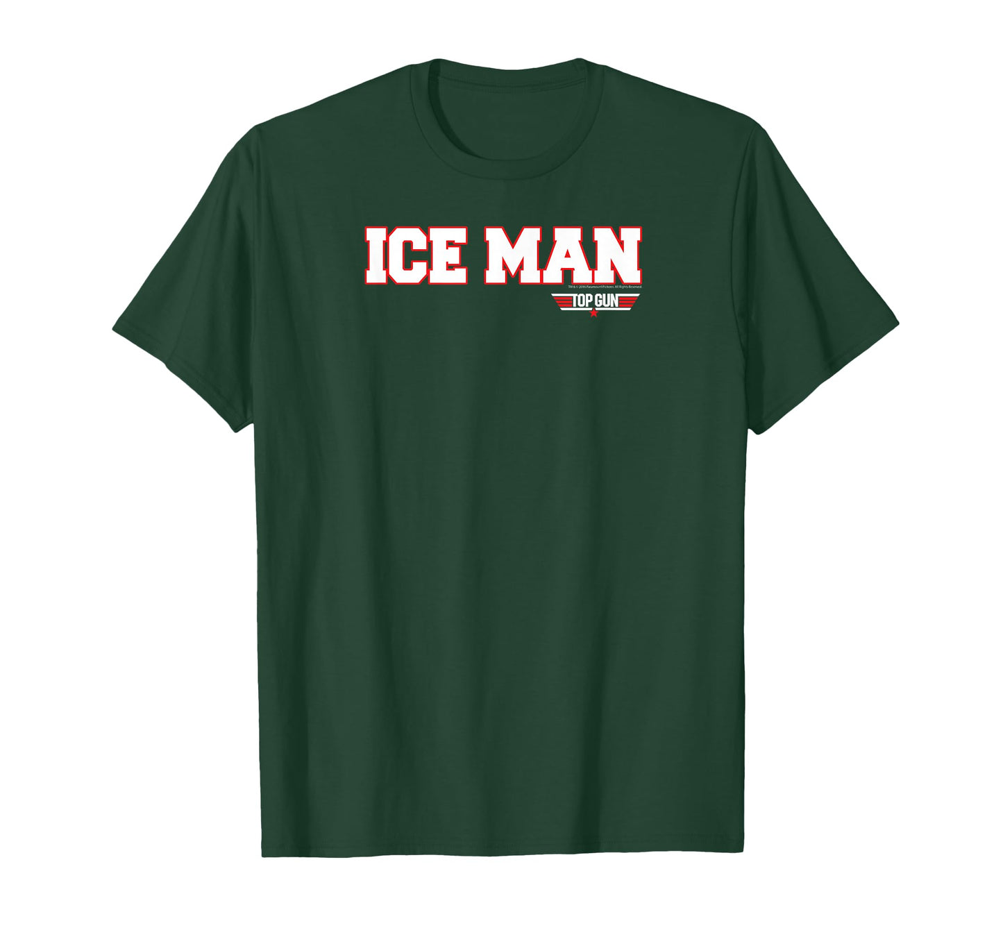 Top Gun Ice Man Name and Graphic Action Movie T-Shirt