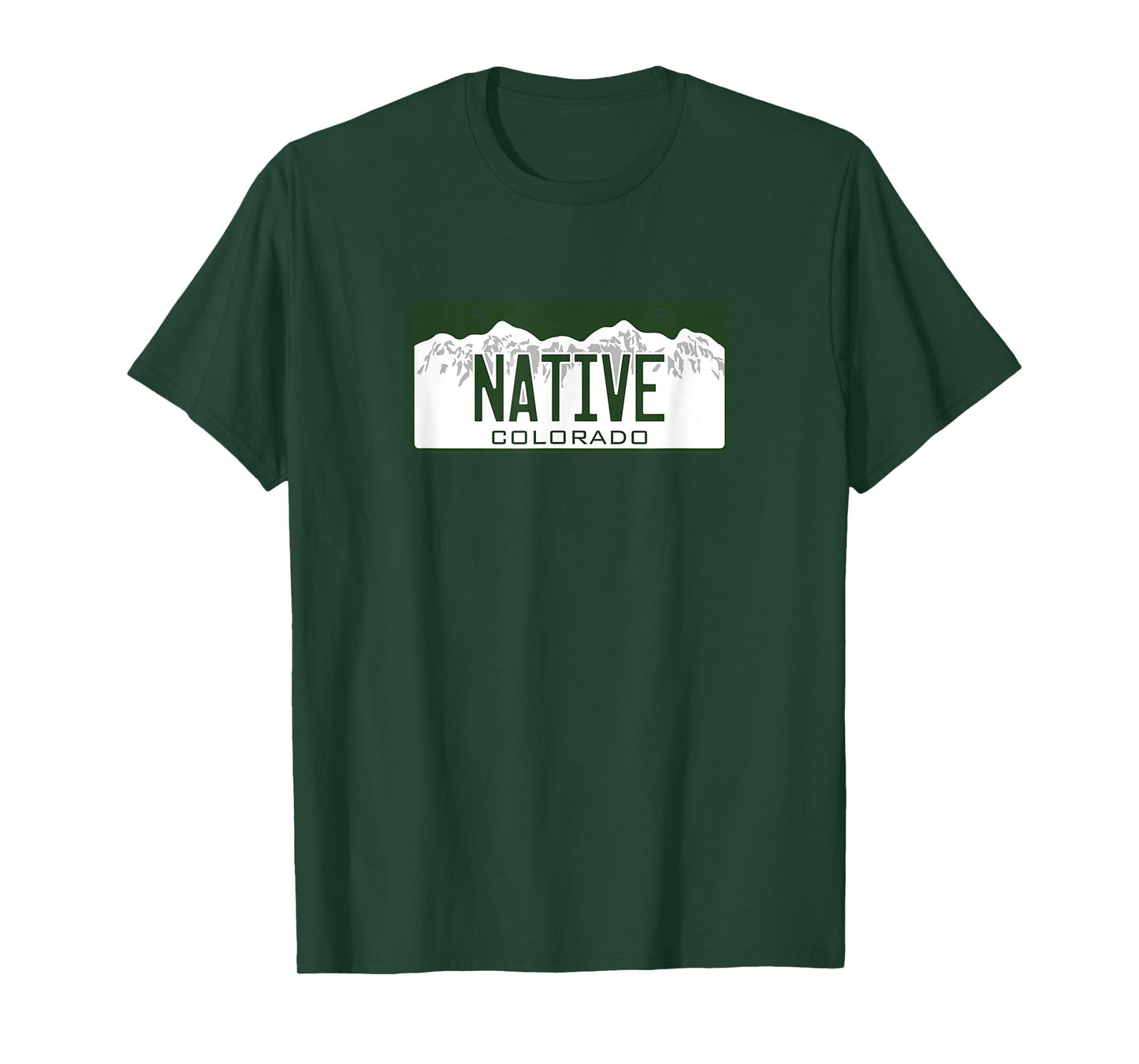 Colorado NATIVE License Plate T-Shirt T-Shirt