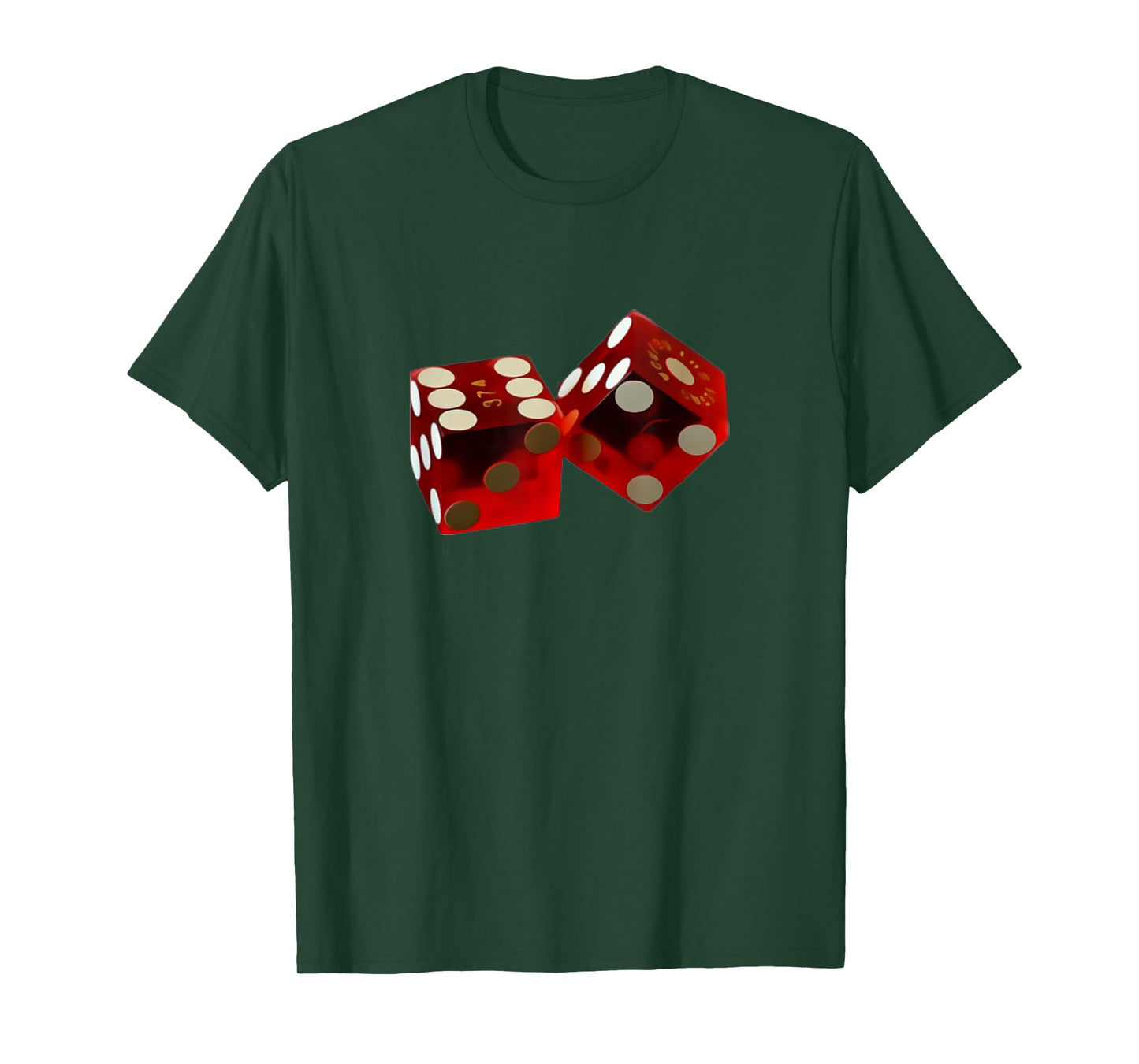 Casino Red Rolling Dice T-Shirt