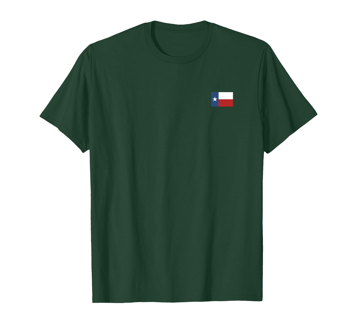 Texas T Shirt Women Men | Left Chest Texas State Flag T-Shirt