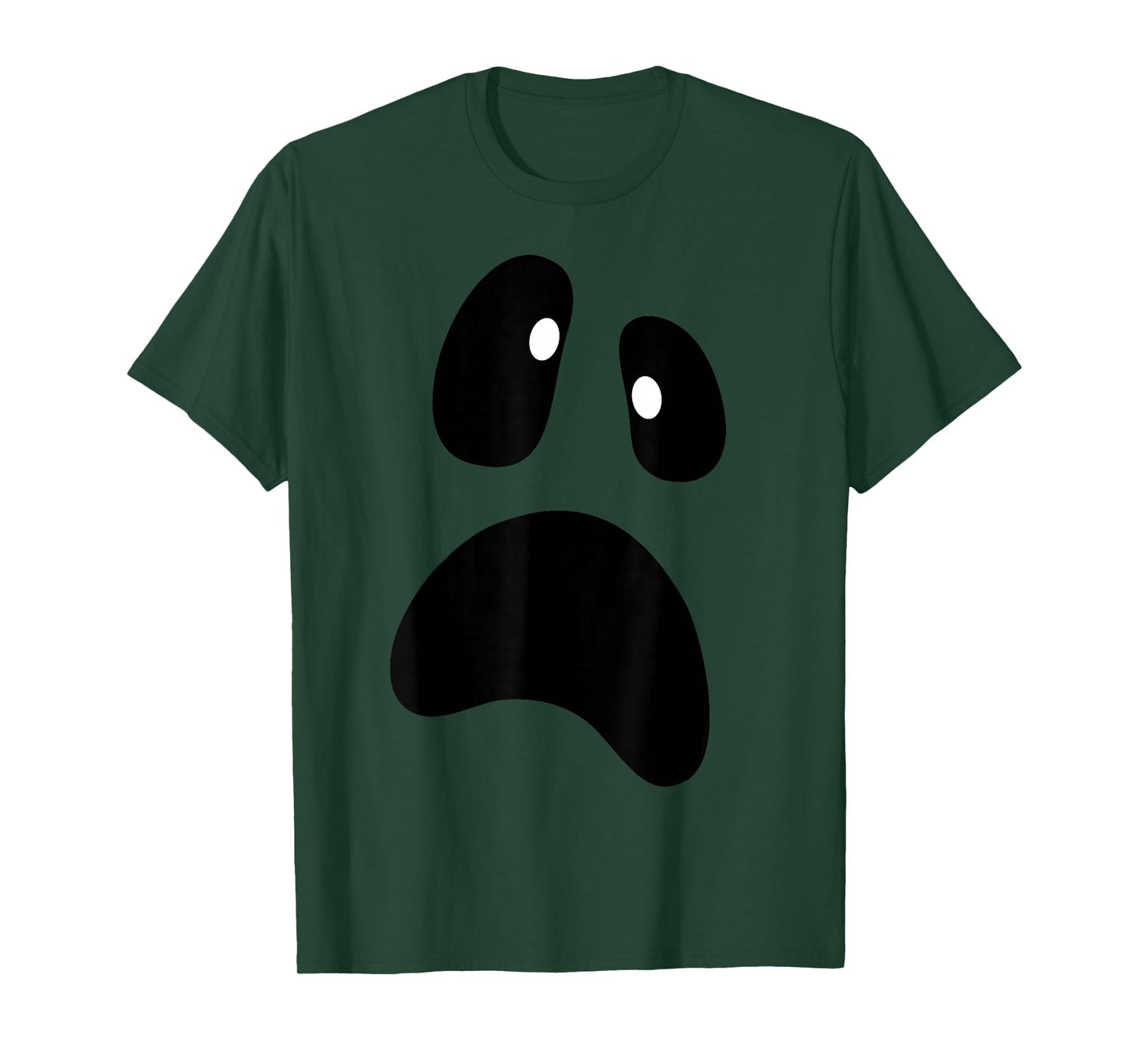 Ghost Silly Face Spooky Halloween Ghost Face Easy Costume T-Shirt