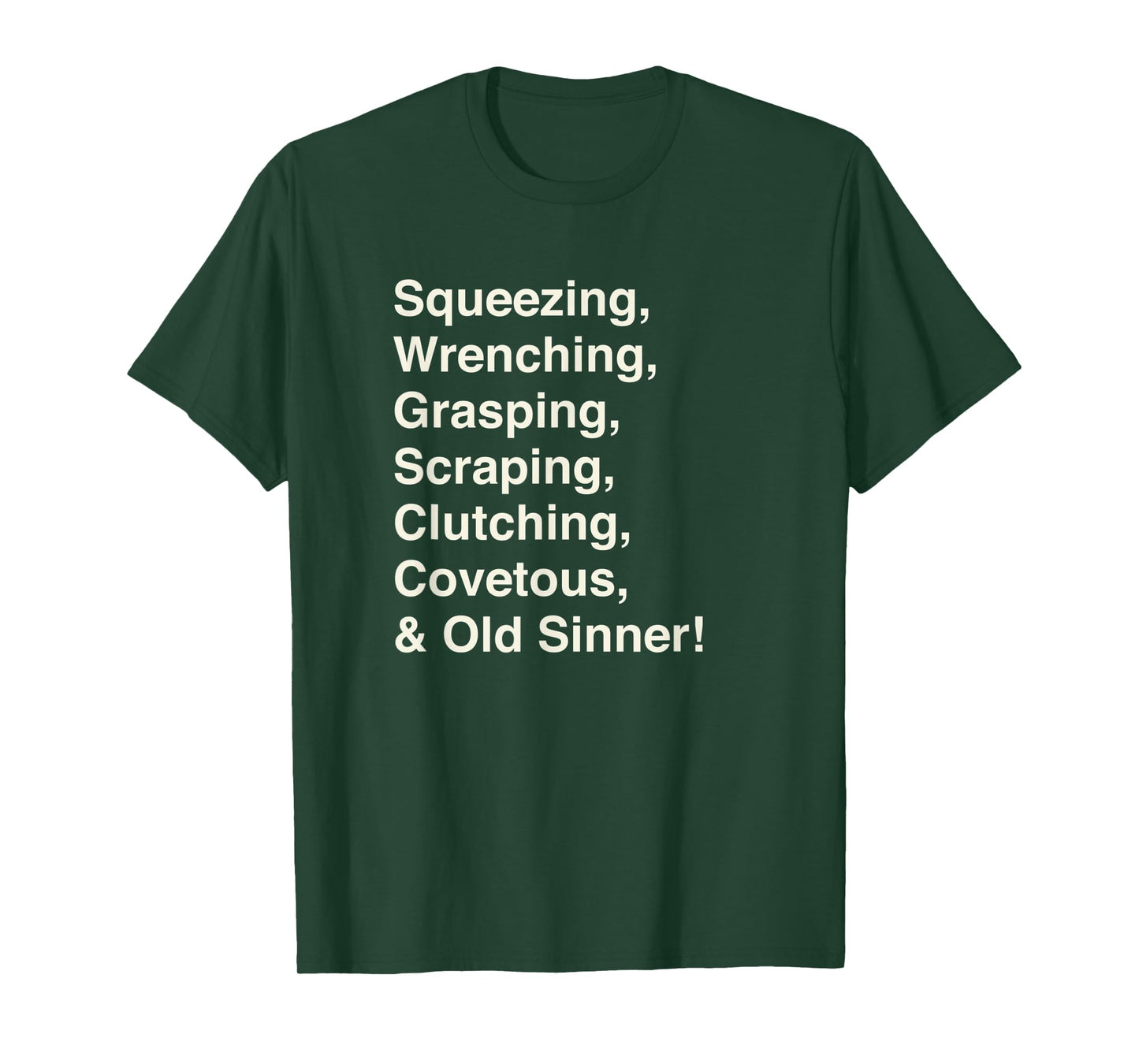 Christmas Carol, Ebenezer Scrooge, Holiday Design, list tee T-Shirt