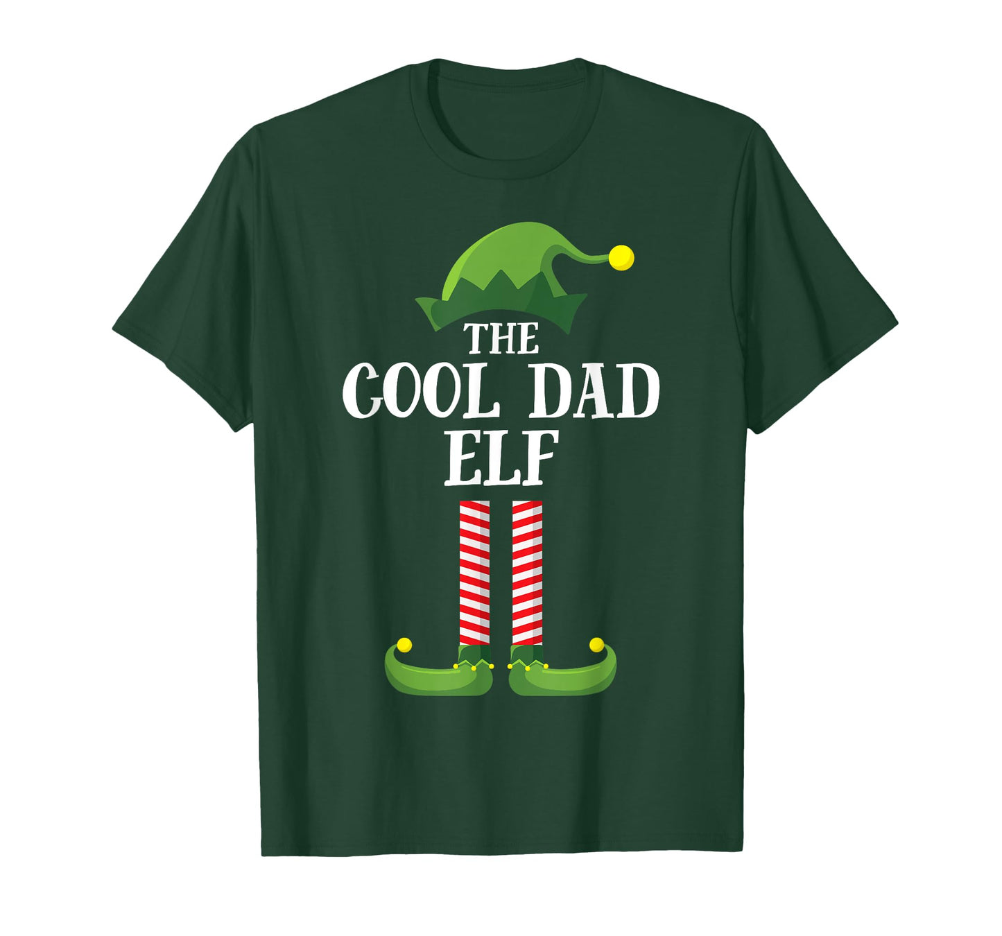 Cool Dad Elf Matching Family Group Christmas Party T-Shirt
