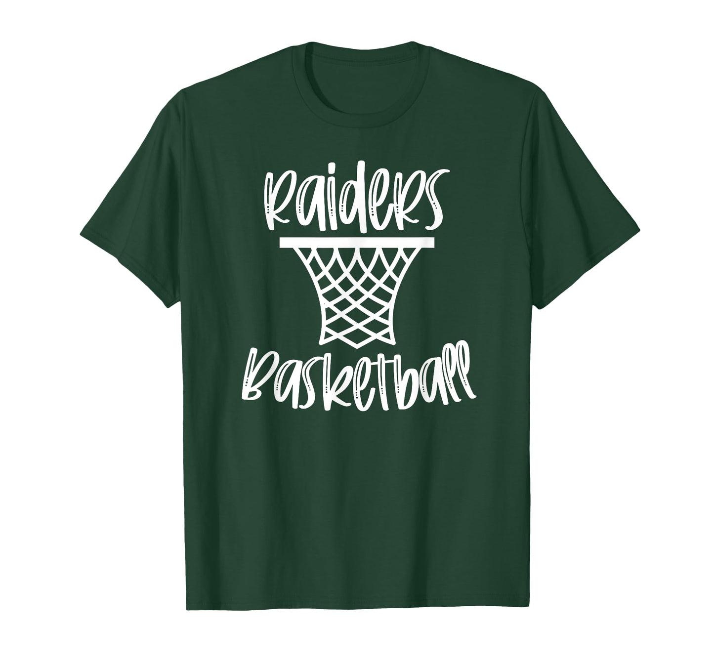 Raiders Basketball Team Mascot School Spirit Game Night T-Shirt