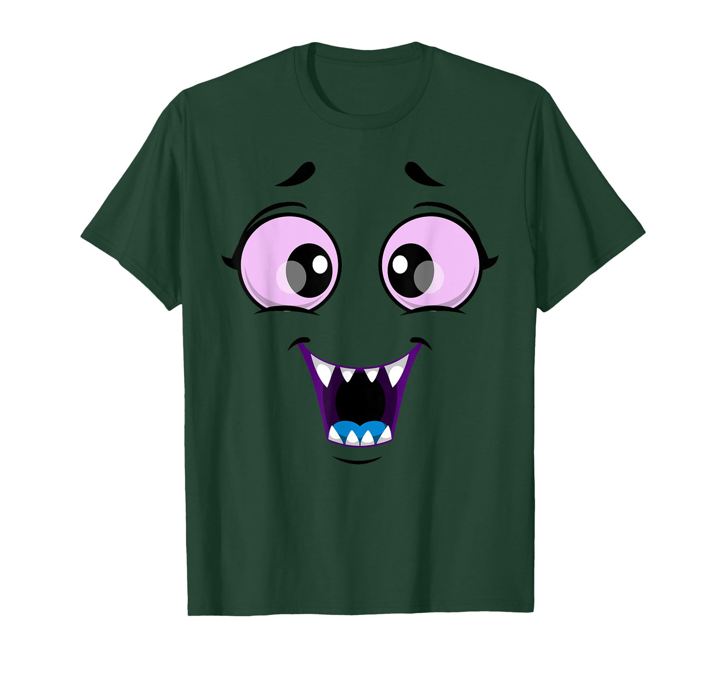 Cute Monster Face Halloween Funny Halloween Kids Adults T-Shirt