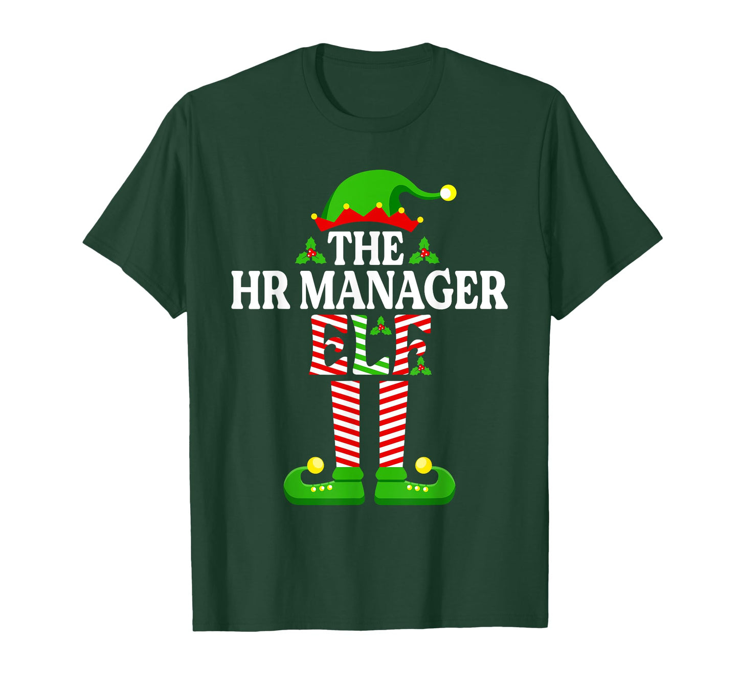 The HR Manager Elf Shirt Funny Christmas Family Matching T-Shirt