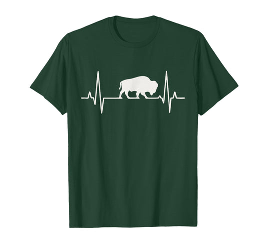 Bison Heartbeat Buffalo T-Shirt